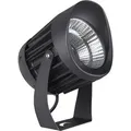 Nova Luce NORTH LED Bodenspot Schwarz 30W IP65 Warmweiss 15x15x20,5cm 9240679 - Grau