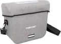 FISCHER Lenkertasche PLUS Cita, Fahrradtasche wasserabweisend silbergrau, 50652