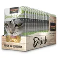 LEONARDO Drink & Care Mobility [20x40g Multipack Sorte Huhn] Katzendrink | getreidefreie Hühnerbrühe mit Fleischstreifen zur Unterstützung der Gelenkfunktion | Ergänzungsfuttermittel für Katzen