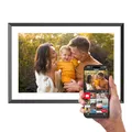 AGFA Photo – Digitaler Fotorahmen HD WiFi Realiview 10 Zoll 32 GB, Touchscreen, Wetter, Uhr, Wandmontage, Internetverbindung, Multimedia-Anzeige, Auflösung 1200 × 800 – APF1000 WLAN – Schwarz