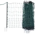 Kerbl Begrenzungszaun Camping Net mit Doppelspitze (L x H 20 m x 80 cm, grün)