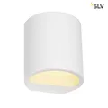 SLV 148016 PLASTRA Wandleuchte GL 104 ROUND weisser Gips G9 max. 42W