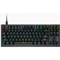 Corsair K60 PRO TKL, Tenkeyless (80 - 87 %), USB, Optomechanischer Schlüsselschalter, QWERTY, RGB-LED, Schwarz - Schwarz