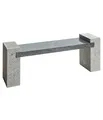 Gartenbank Sitzbank 2-Sitzer aus Granit wetterfest ca. 120 x 45 x 30 cm, Dehner