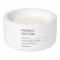 Blomus FRAGA Duftkerze French Cotton, Duft Kerze, Candle, Beton, lily white, 7cm