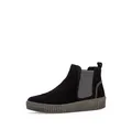 Gabor Damen Chelsea Boots - Boots mit Wechselfußbett - Damen Stiefeletten mit Warmfutter - Flache Stiefel mit Abrollsohle - Schwarz 17