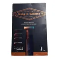 King C Gillette Style Master Barttrimmer für Männer mit 1 austauschbare 4D-Kling