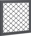 Globel Fenster-Set 1 62 x 62 cm anthrazit