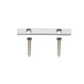 Musiclily Pro 45mm Messing Bass Saitenniederhalter String Retainer Bar für 5-Saiter E-Bass, Chrom