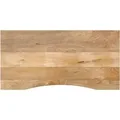 vidaXL Schreibtischplatte mit Aussparung 120x50x2,5cm Massivholz Mango 370196
