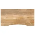 vidaXL Schreibtischplatte mit Aussparung 120x50x2,5cm Massivholz Mango
