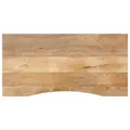 Schreibtischplatte Tischplatte Holzplatte mit Aussparung Massivholz Mango vidaXL