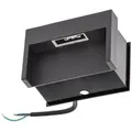 3 W LED-Einbau-Wandleuchte Mitja, IP65 - Schwarz