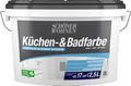 SCHÖNER WOHNEN Küchen- und Badfarbe weiss matt Wandfarbe Innenfarbe 2,5 l