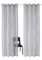 Otto Home Gardine "Dimona" Gr. 1, grau (silbergrau), 145cm, Ösen, 140cm