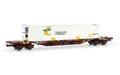 ELECTROTREN H0 HE6080 Flachwagen MMC3 m. 40'-Kühlcontainer, RENFE Ep.IV, OVP,NEU