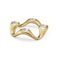 Georg Jensen Cobra Round Candleholder Ss, Gold Pvd
