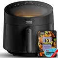LEBENLANG Heißluftfritteuse - Airfryer | mit 5L Fach & 1500W | 8 Programme