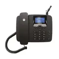 Motorola Voice – FW200L 2G kabelloses Festnetztelefon, GSM Quad-Band, Batterie-Backup, stummgeschaltetes Mikrofon, Freisprecheinrichtung – Schwarze Farbe