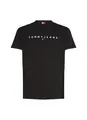 Tommy Jeans Baby - Jungen TJM Reg Linear Logo Tee EXT Dm0dm20744 S/S T-Shirt, Schwarz, S EU