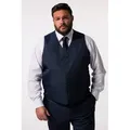 Men Plus Steppweste Businessweste Florenz Baukasten blau|schwarz 60
