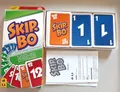Karten TOP Zustand: Skip Bo Spiel Kartenspiel von Mattel blau rote Ausgabe 2011