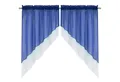 Delien Scheibengardine Beyza (2 St), Stangendurchzug, transparent, Zweifarbig