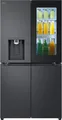 LG GMG960EVEE Multi-Door Kühlschrank mit Gefrierfach (638 L, Energieklasse E) mit InstaView und Craft Ice, Eis- und Wasserspender, Total No Frost, Silber