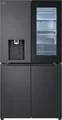 LG Multi-Door Kühlschrank GMG960EVEE | 638L | InstaView | No Frost | Crushed Ice & Wasserspender | Schwarz | E-Klasse, E (Spektrum A bis G)