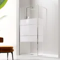 Walk In Duschwand GIRO mit beweglichem Teilstück - 125 cm Glas 8/6 mm