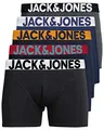 JACK & JONES Herren Unterhosen 5er Set Pack Männer Boxershorts Weiss schwarz blau grau Trunks 12204864 (S, 5er Pack Mix 8)