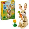 LEGO Creator 3in1 Häschen - Modell umbaubar in eine Lama Figur oder Spielzeug Robbe - Bauset mit Tieren für Kinder - Geburtstagsgeschenk für Mä... - Bunt
