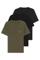 BOSS T-Shirt TShirtRN 3P Classic (Packung, 3-tlg) mit BOSS Stickerei