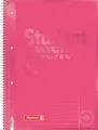 BRUNNEN Collegeblock Premium Student Colour Code | A4, Lineatur 25, 80 Blatt, tulip