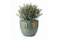 Teramico Blumentopf Pflanzgefäß "Egg Pot" Grün – Ø 21 bis 48 cm – Glasiertes Steinzeug (1 St), Frostfest, UV-Fest