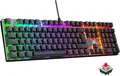 Mechanische Gaming-Tastatur QWERTZ LED Beleuchtung Anti-Ghosting 109 Tasten Rot