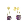 Celesta Gold Ohrring 375/- Gelbgold Amethyst