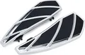 Kuryakyn 5792 Motorrad Fußsteuerungskomponent: Phantom Driver Floorboards für 1983-2019 Harley-Davidson Touring Motorräder, Chrom, 1 Paar