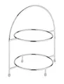 APS 33219 Serviergestell, für 2 Teller max. Ø 27 cm, innerer Ring Ø 18 cm, Metall hartverchromt