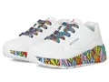Skechers UNO Lite Subtle Love Sneaker für Mädchen, weiß, 2 UK Child