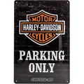 Nostalgic-Art - Blechschild Metallschild 20x30cm - Harley-Davidson Parking Only