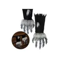 HALLOWEEN KARNEVAL ZUBEHÖR DEKO MONSTERHÄNDE MIT FELL NEU OVP