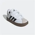 adidas Sportswear VL COURT 3.0 KIDS inspiriert vom Design des adidas samba, für Kinder weiß 27 EU