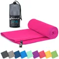 Mikrofaser Handtuch  kompakte Microfaser Handtücher  ideal als Sporthandtuch,...