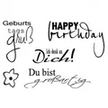 Stempel Clear, "Geburtstagsgruß", A7