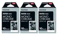 Fuji Instax Film 3x10 = 30 Aufnahmen Monochrome Schwarz Weiß f Mini 8 9 11 12