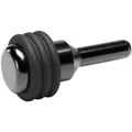 Glasbodenträger Petra zum Stecken, Bohr ø 3 mm, Stahl vernickelt schwarz