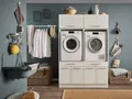Laundreezy Mehrzweckschrank-Set LAUNDREEZY LDSK3, Breite 135 cm, Soft-Close-Funktion, höhenverstellbare Füße