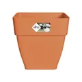 elho Vibia Campana Quadrat 30 - Blumentopf für Außen - Ø 28.8 x H 28.2 cm - Terra