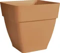 Elho Pflanztopf Vibia Quadrat 28,8 x 28,8 x 28,2 cm terra  Blumentöpfe &